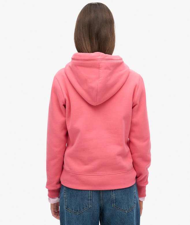 superdry Sudadera con capucha cremallera y logo Essential Descuentos del mes