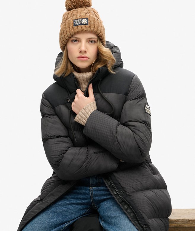 superdry Abrigo largo acolchado Rip-Stop Rebajas de fin de temporada
