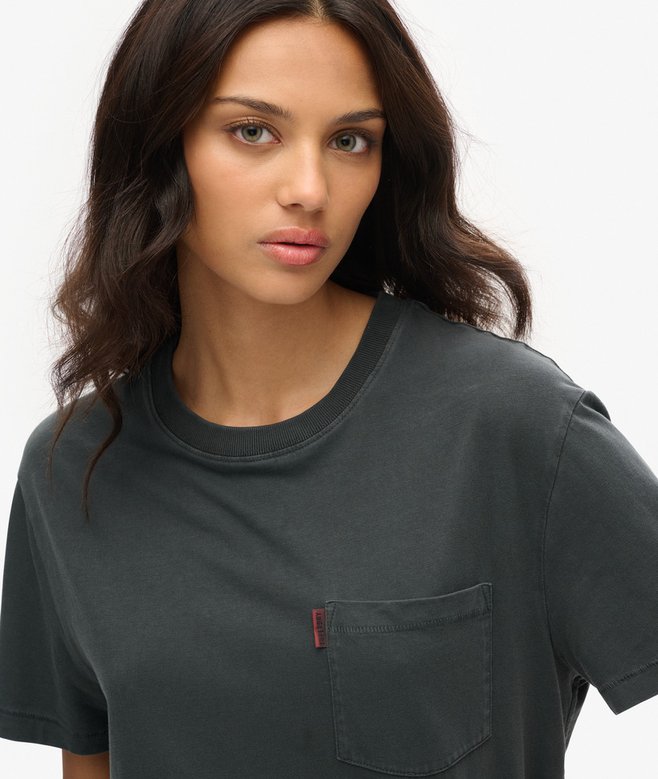 superdry Camiseta extragrande lavada con bolsillo Essential Precio ultrabajo