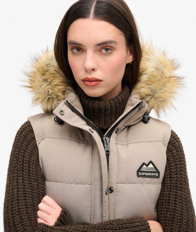 superdry Chaleco de pelo sintético Everest En línea