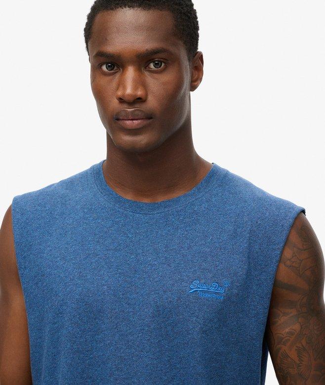 superdry Camiseta sin mangas Essential en algodón orgánico con logo Venta caliente