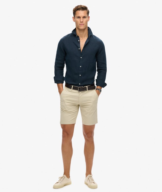 superdry Camisa de manga larga de lino informal Gran oferta