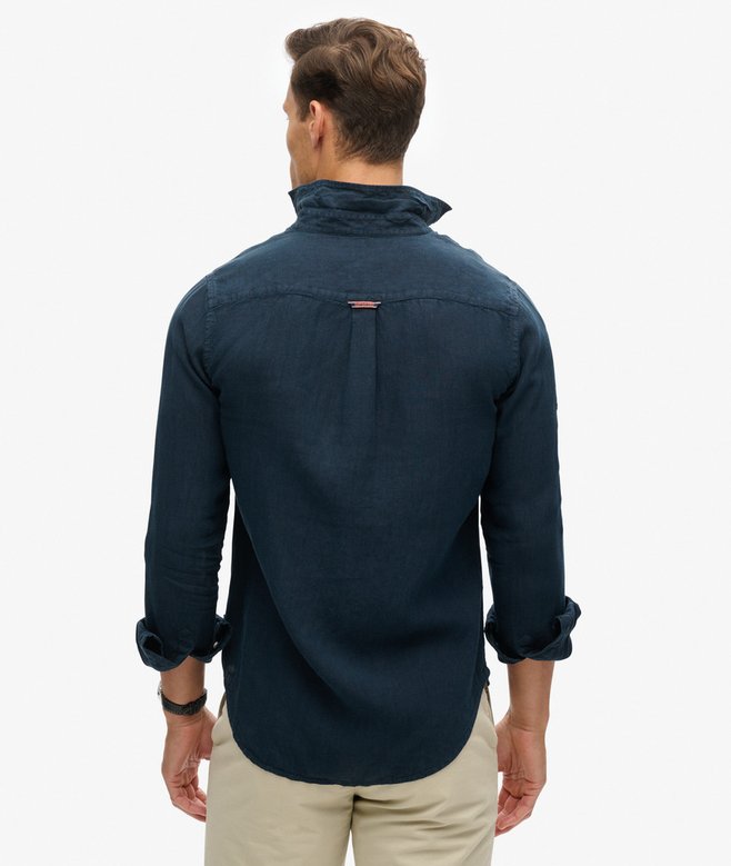 superdry Camisa de manga larga de lino informal Gran oferta