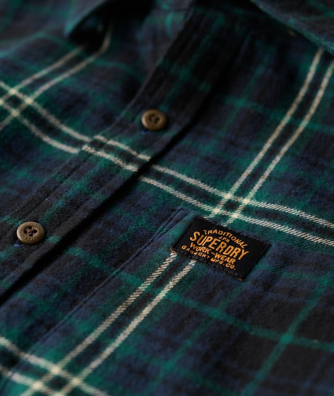 superdry Camisa de leñador de algodón de manga larga Ventas relámpago