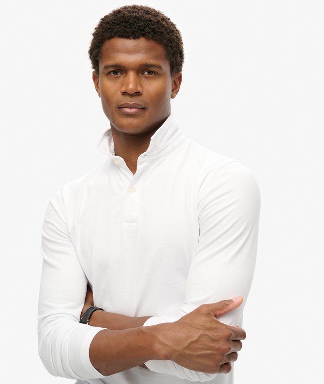 superdry Polo de punto de manga larga Studios Mejor oferta