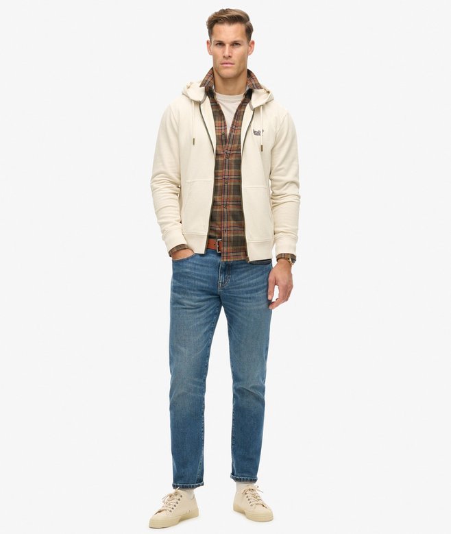 superdry Sudadera lavada con capucha cremallera y logotipo Essential Envío gratis