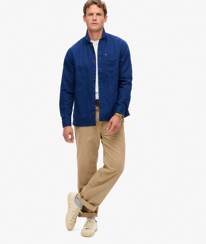 superdry Sobrecamisa de mezcla de lino Merchant Store Último día