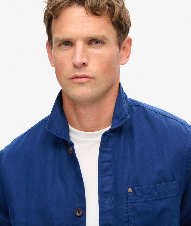superdry Sobrecamisa de mezcla de lino Merchant Store Último día