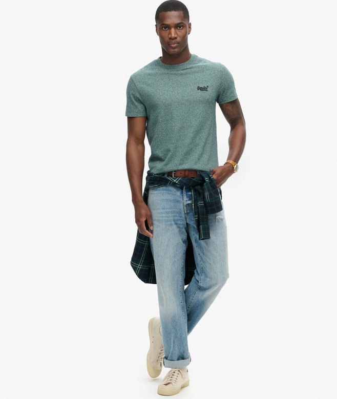 superdry Camiseta de algodón orgánico con logotipo Essential Grandes descuentos