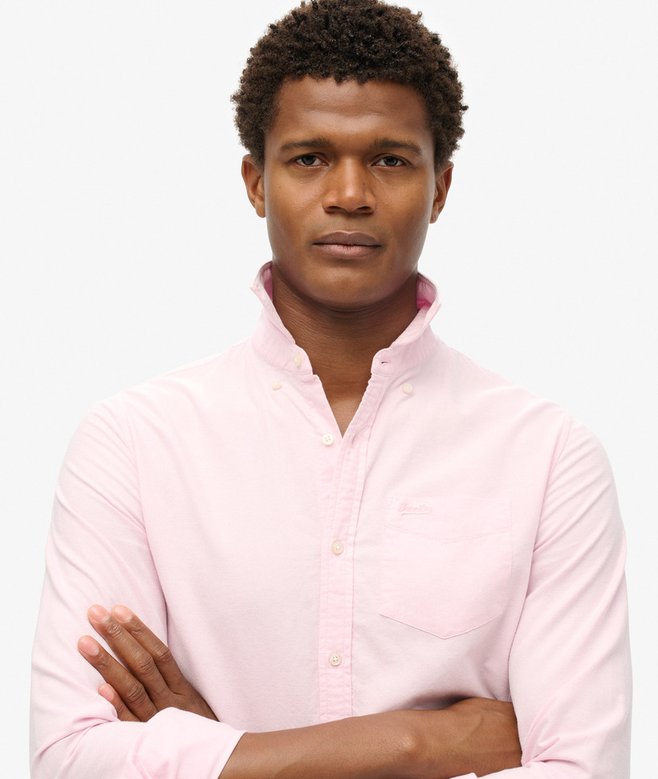 superdry Camisa Oxford de manga larga Ahorra y exporta
