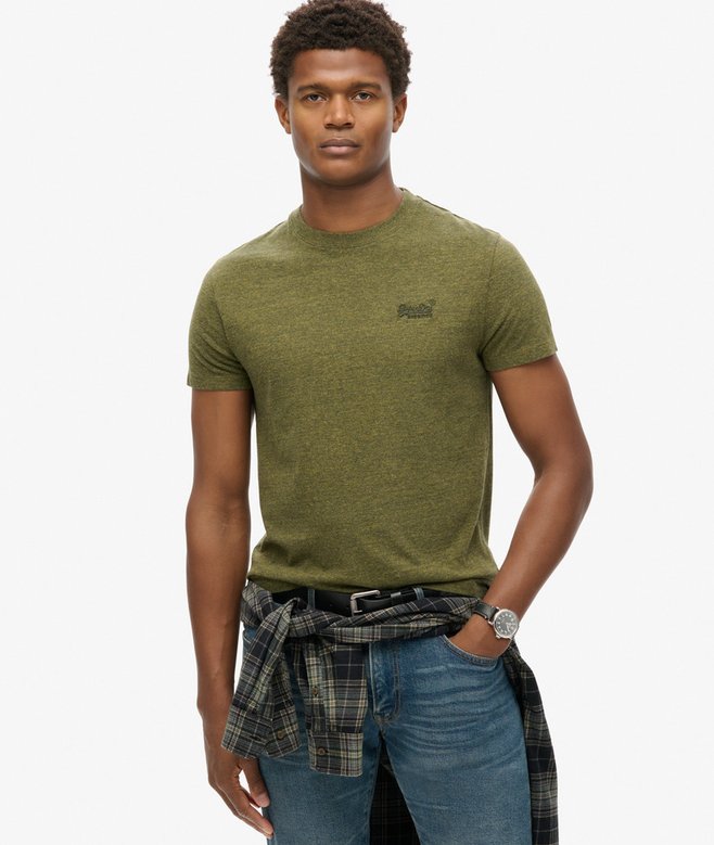 superdry Camiseta de algodón orgánico con logotipo Essential En oferta