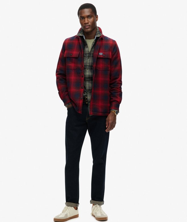 superdry Sobrecamisa a cuadros de lana forrada de tejido polar Libre de impuestos