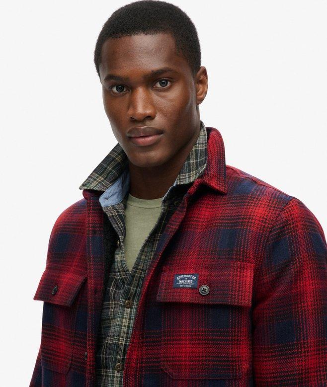 superdry Sobrecamisa a cuadros de lana forrada de tejido polar Libre de impuestos