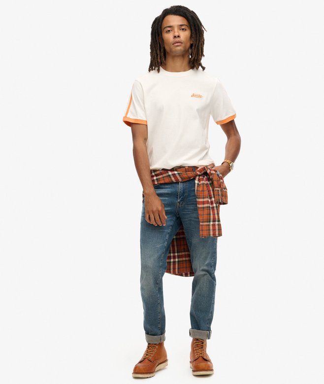 superdry Camiseta retro de manga corta a rayas con logo Essential Oferta exclusiva