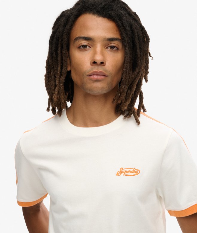 superdry Camiseta retro de manga corta a rayas con logo Essential Oferta exclusiva