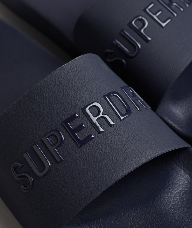 superdry Chanclas de piscina con logotipo CODE Rebajas de fin de temporada