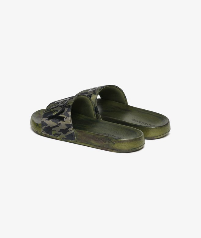 superdry Chanclas de piscina con estampado de camuflaje Core Rebajas baratas