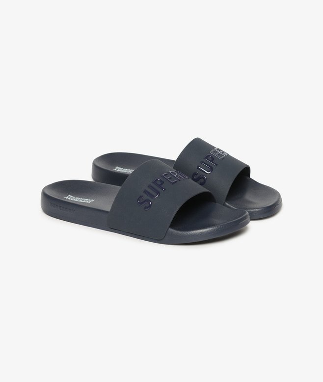 superdry Chanclas de piscina veganas con logo Ventas relámpago