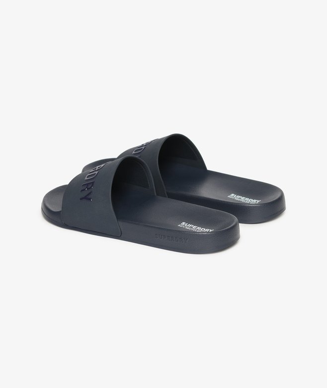 superdry Chanclas de piscina veganas con logo Ventas relámpago