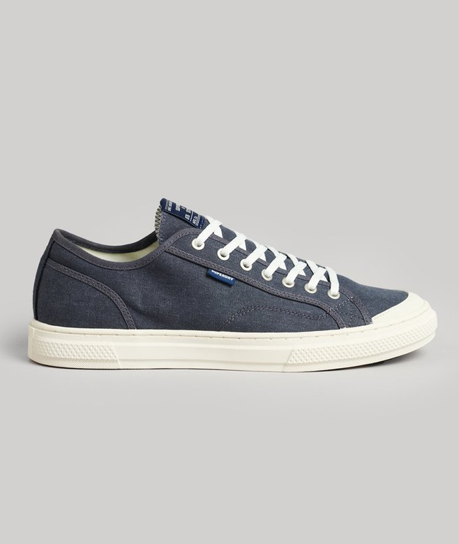 superdry Zapatillas deportivas veganas de lona y caña baja Oferta especial