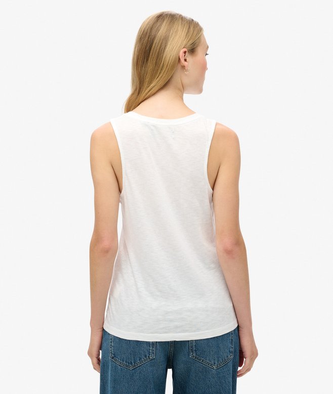 superdry Camiseta sin mangas con amplio escote redondo Ofertas de temporada
