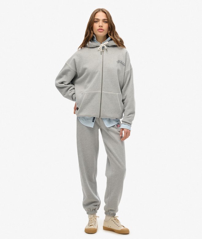 superdry Sudadera extragrande con capucha y cremallera Athletic Essential Rebajas