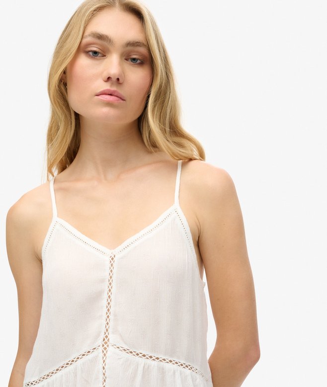 superdry Camiseta de tirantes con ribete escalonado Ofertas
