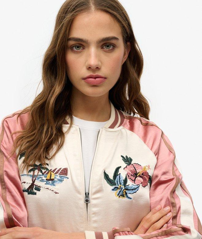 superdry Cazadora bómber con bordado de Suikajan Rebajas baratas