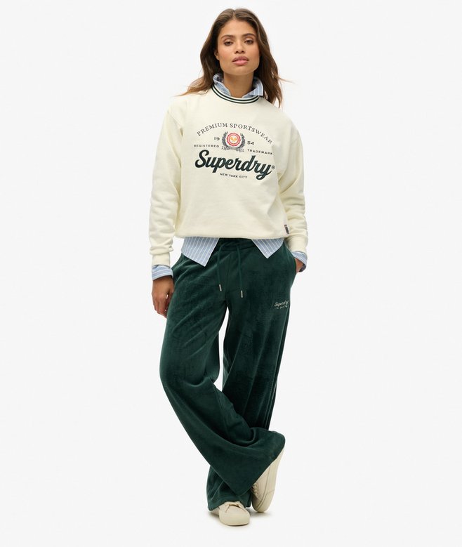 superdry Sudadera holgada de cuello redondo Country Club Rebajas de fábrica