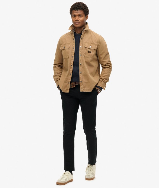 superdry Sobrecamisa de lona de algodón orgánico Workwear Tienda