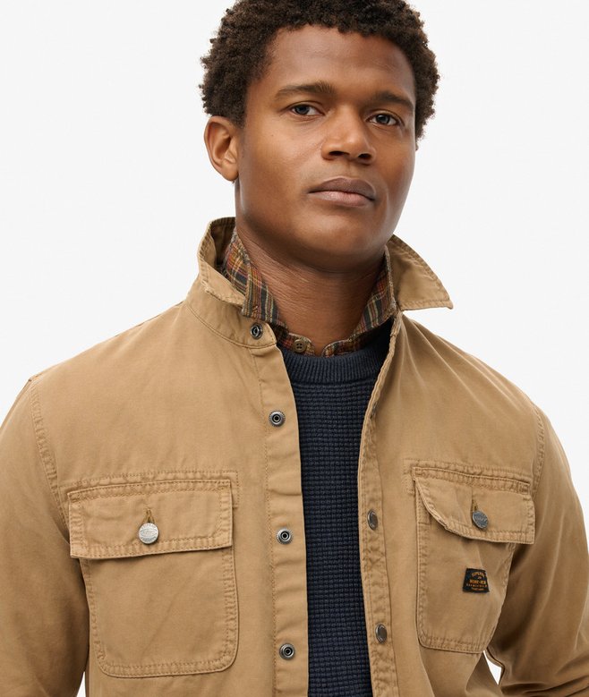 superdry Sobrecamisa de lona de algodón orgánico Workwear Tienda
