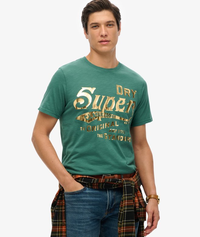 superdry Camiseta gráfica metalizada Workwear Rebajas online