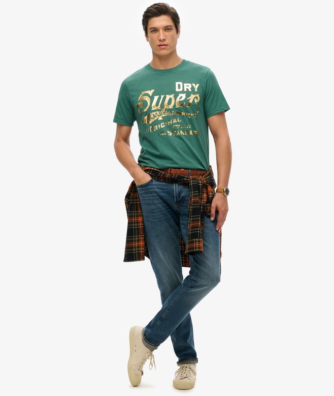 superdry Camiseta gráfica metalizada Workwear Rebajas online