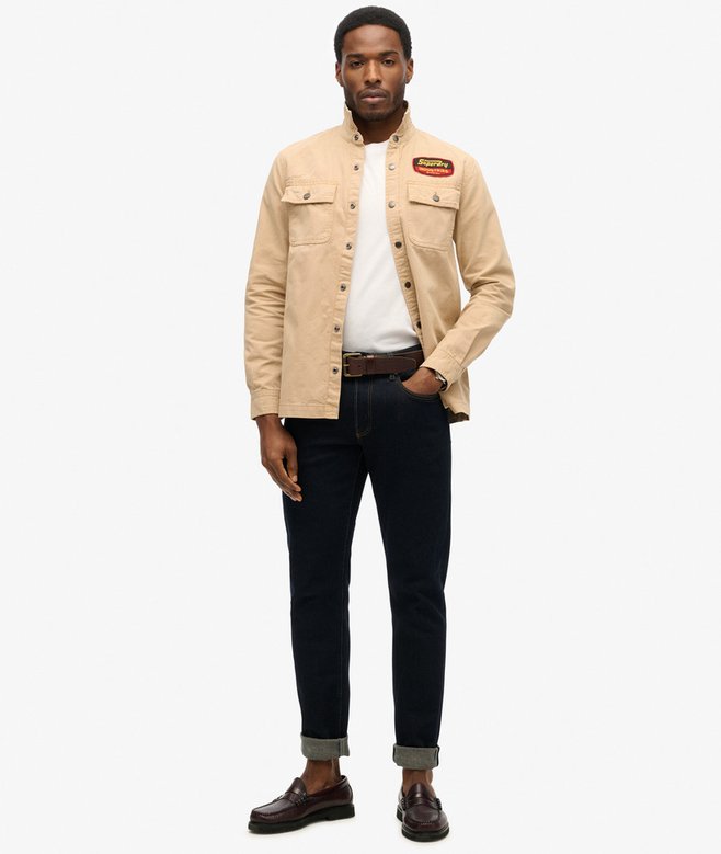 superdry Sobrecamisa de lona con parches Último día