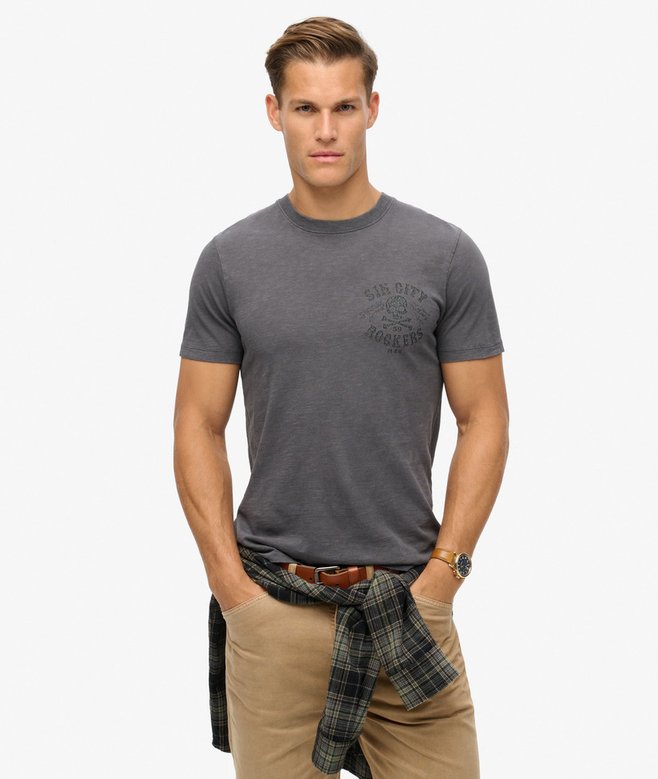 superdry Camiseta gráfica Retro Rocker Grandes descuentos