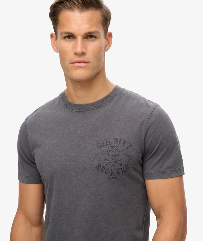 superdry Camiseta gráfica Retro Rocker Grandes descuentos