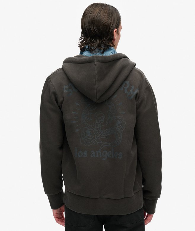 superdry Sudadera con capucha cremallera y gráfico con motivo de tatuaje Envío internacional gratuito