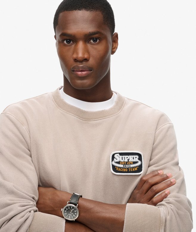 superdry Sudadera de corte holgado y cuello redondo Mechanic Tienda de fábrica