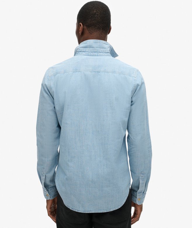 superdry Camisa de manga larga de algodón Workwear Descuentos del mes