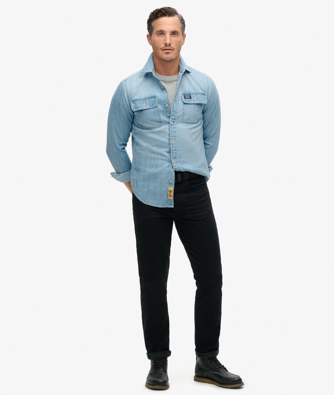 superdry Camisa bordada Workwear Ofertas de temporada