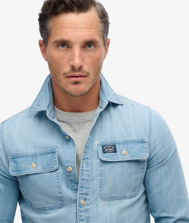 superdry Camisa bordada Workwear Ofertas de temporada