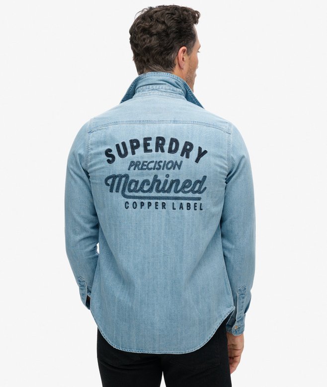superdry Camisa bordada Workwear Ofertas de temporada