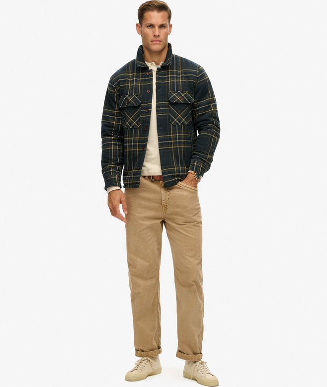 superdry Sobrecamisa acolchada a cuadros Surplus Ofertas especiales