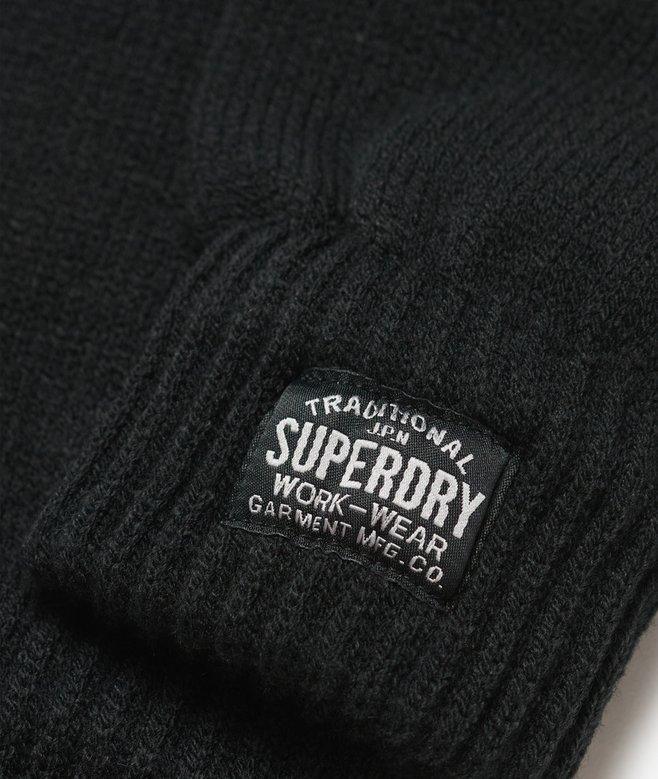 superdry Guantes clásicos de punto En oferta