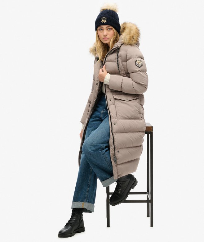 superdry Gorro de punto trenzado Luxe Mejor oferta