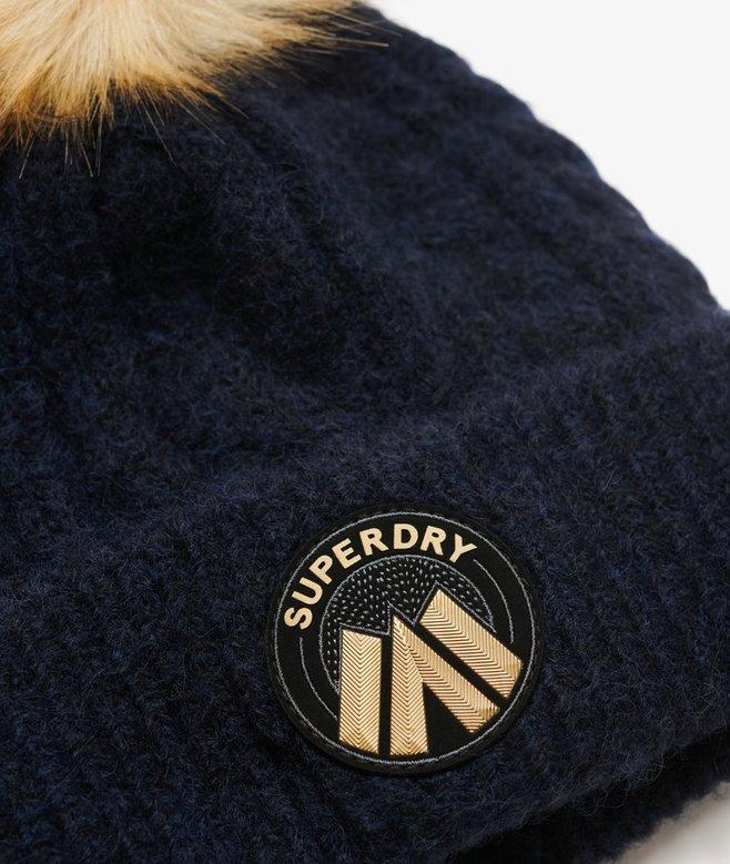 superdry Gorro de punto trenzado Luxe Mejor oferta
