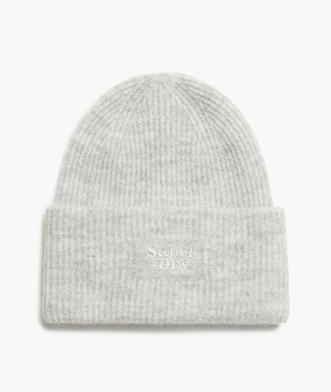 superdry Gorro de punto de canalé suave