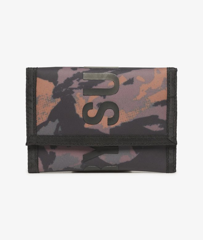 superdry Cartera plegable de lona de diseño tríptico Grandes descuentos