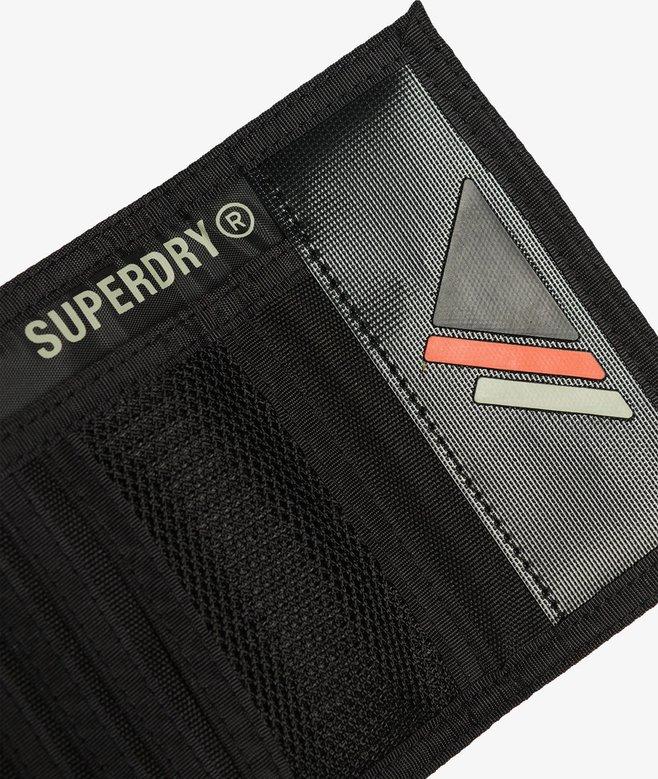 superdry Cartera plegable de lona de diseño tríptico Grandes descuentos