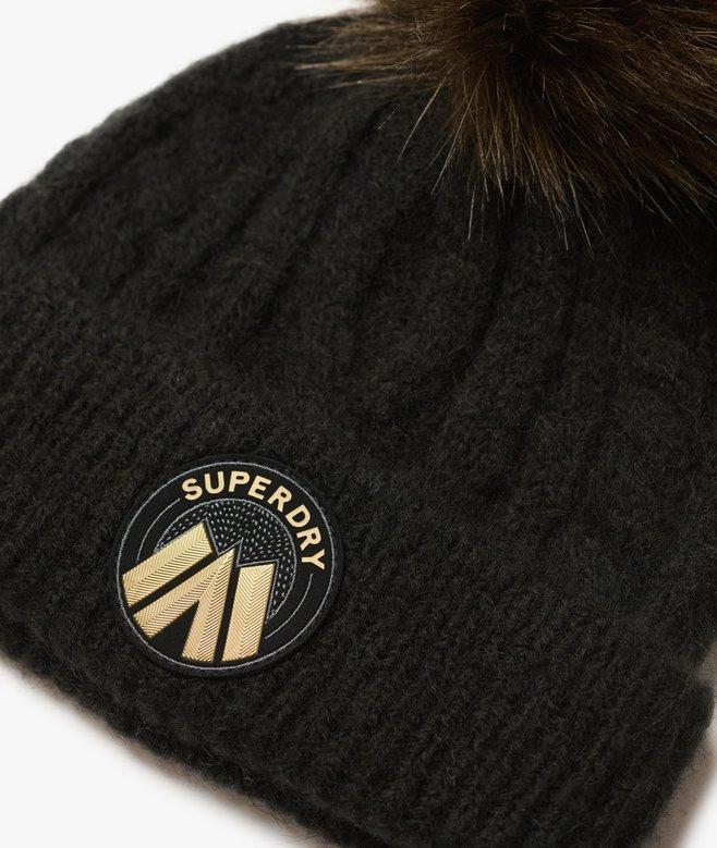 superdry Gorro de punto trenzado Luxe Liquidación